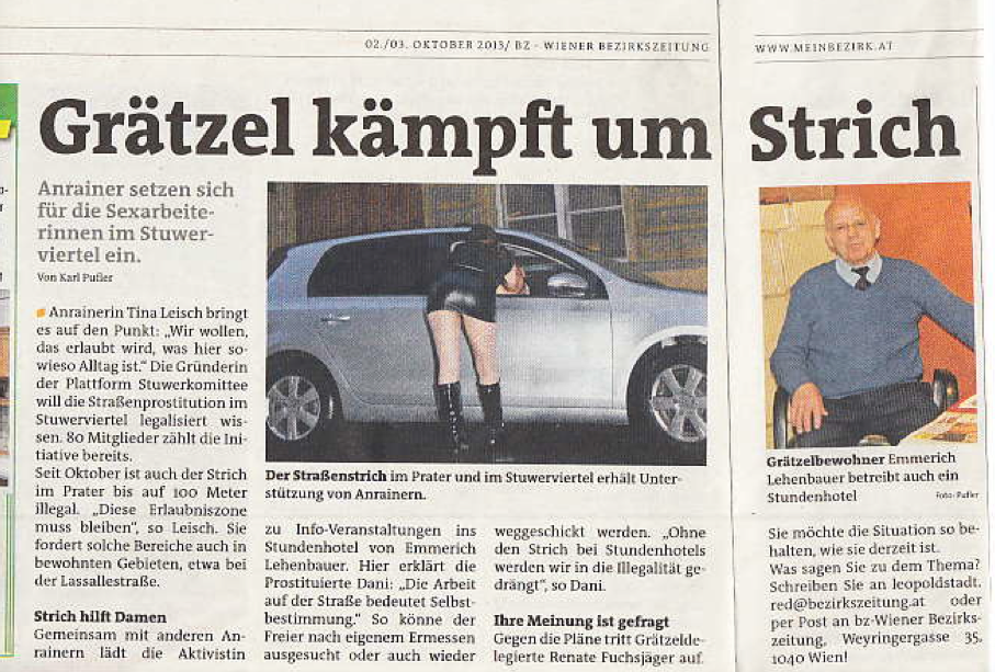 Wiener Bezirkszeitung Artikel